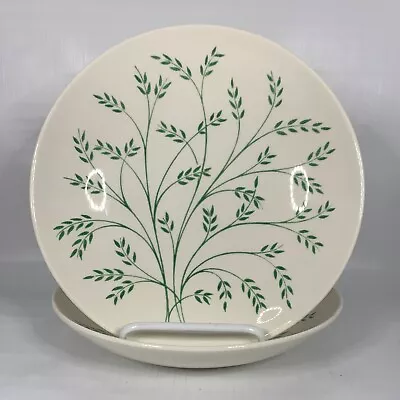 Set 2 Homer Laughlin Bowls Dura Print Wheat Americana Green Vintage 1950s 8  • $9.99