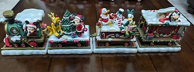 Vintage Disney Mickey Mouse Christmas Collection Holiday Express Figurine Train • $200