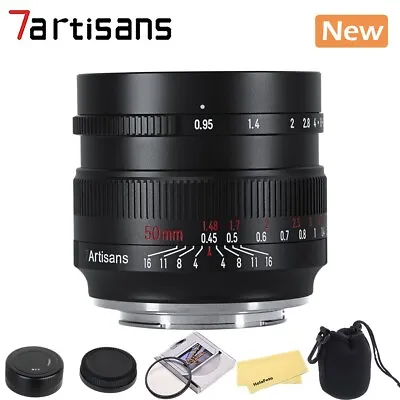 7artisans 50mm F0.95 Large Aperture APS-C Lens For Sony Canon Nikon Fuji M43  • $165