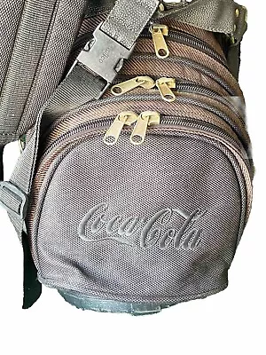 Miller Golf Cart Bag Coca-Cola Logo 6-Way Single Shoulder Strap Zippers Work • $138.95