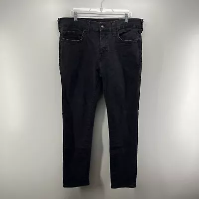 True Religion Jeans Mens  Black Rocco Relaxed Skinny Jeans Size 36x31 • $44
