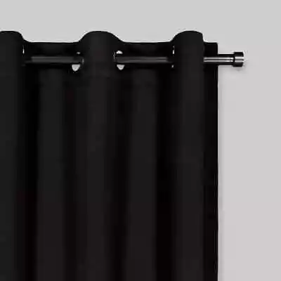 ⚡ 1 Pc Blackout Shadow Window Curtain Panels - Eclipse - Black Size 37 W X 63 L • $14.99