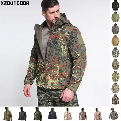 ESDY Mens Tactical Jacket Soft Shell Waterproof Windbreaker Military Casual Coat • $50.34