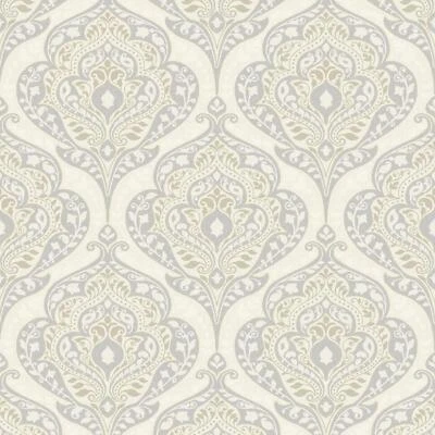£6.49 • Buy Grandeco Beheme Life Clearance Wallpaper Damask Glitter Textured Neutral A36502