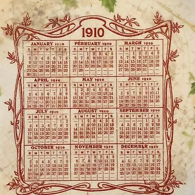 Rice & Rice House Furnishers 1910 Advertising Calendar Plate - Roseburg ORE • $24.99