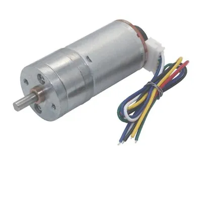 DC 6V-24V 25GA-370 Large Torque Speed Reduction Gear Motor With Hall Encoder • $10.79