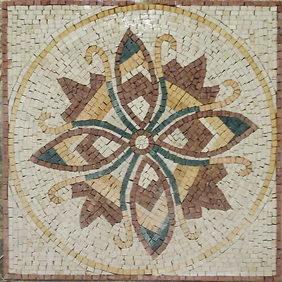 Floral Art Handmade Tile Home Design Marble Mosaic • $168