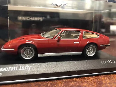 RARE 1/43 Minichamps 1970 Maserati Indy Red 432pcs • $69.99