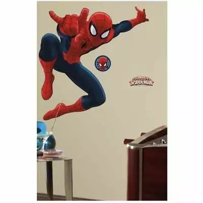 MARVEL Spiderman Peel & Stick Mural 17 WALL DECALS RMK1796GM New • $21.60