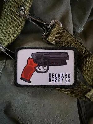 Blade Runner Movie Rep Detective Gun Military Morale Hook Loop Airsoft WAR Patch • $8.99