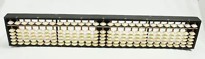 Vintage 27 Column Japanese Abacus Soroban Wood Bead Counting Calculator • $49.95