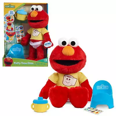 Potty Time Elmo 12-Inch Sustainable Plush Stuffed Animal • $20.79