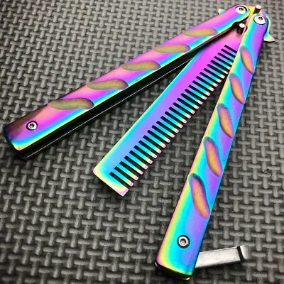 High Quality Practice BALISONG BUTTERFLY Trainer Comb Brush Trainer Knife Tool • $8.50