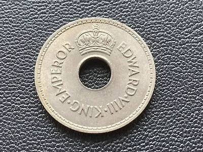 EDWARD VIII Rare 1936 Fiji One Penny Coin • £16