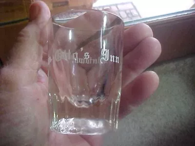 Vintage 3 In Tall Shot Glass Otto's Inn Watertown Wis Wi Nice • $10