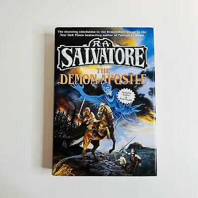 The Demon Spirit SIGNED Book Hardcover By R. A. Salvatore First Edition 1999 DJ • $99.99