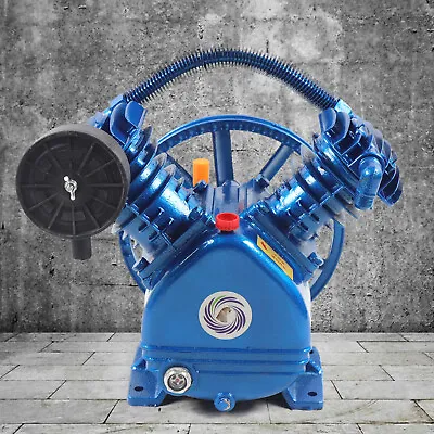 175PSI 3HP Twin-Cylinder Air Compressor Pump Motor Head 2- Stage 21CFM V Style • $204.25