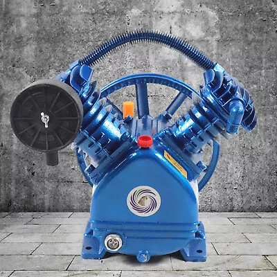 175PSI 3HP Twin-Cylinder Air Compressor Pump Motor Head 2- Stage 8.8CFM V Style • $204.26