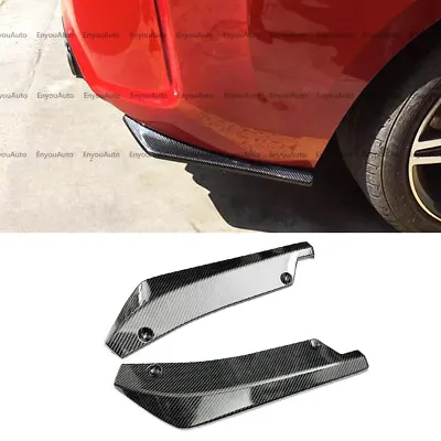 For Mitsubishi LANCER Universal Rear Bumper Lip Splitter Diffuser Carbon Fiber • $9.49