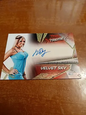 Velvet Sky 2010 Tristar Tna Xtreme Autograph Auto #d /99 Wwe Aew  • $19.99