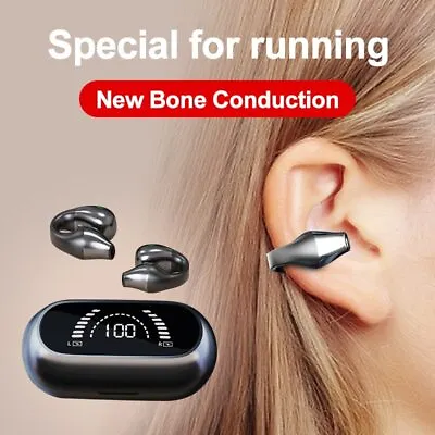 $25.99 • Buy NEW Bone Conduction Earphone Bluetooth Wireless Headphones Sports Headsets