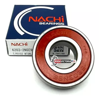 NACHI 6203 2NSE9 CM BALL BEARING RUBBER SEALED 17X40X12 Mm 6203 2RS 6203 DDU • $9.95