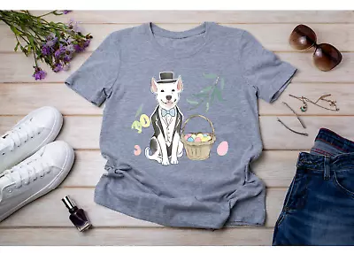 Dressed Up Dog In Easter Attire & Bunny Ears T-Shirt • $59