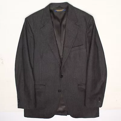 VTG Brooks Brothers Brooksgate Mens 3 Piece Suit 40R 33x30 Gray Stripe Wool Vest • $239.99