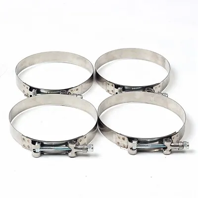 4 X 1.5  Heavy Duty Stainless Steel T-Bolt Clamp 38mm Id Turbo Intercooler • $8.72