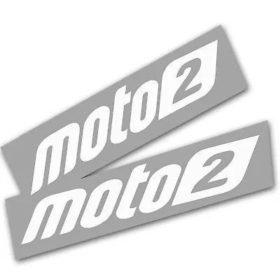 Moto 2 Street Triple White Motorcycle Decals  Stickers X 2 Pieces • $6.15