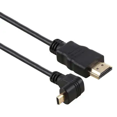 30cm 4K HDMI Male To Micro HDMI Reverse Angled Male Gold-plated Connector Adapte • £4.99