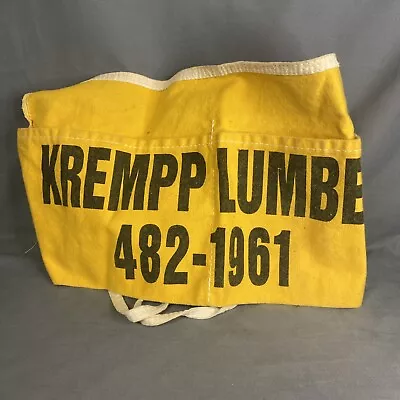 Vintage Krempp Co Advertising Cloth Carpenters Nail Apron • $20