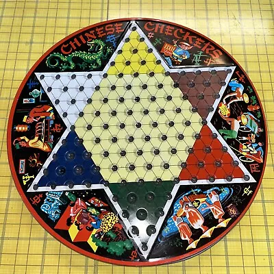 $13.50 • Buy Vintage Chinese Checkers Pixie Game By Steven St. Louis Mo Tin *Board ONLY*