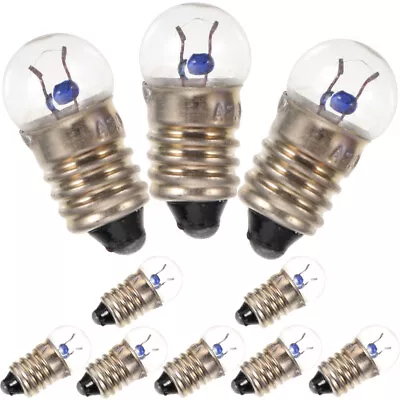 10pcs Mini Screw Base LED Light Bulbs E10 2.5V 0.3A Halloween Candles-CX • $7.66