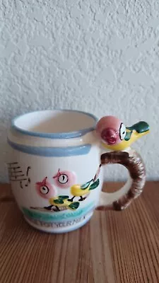 Vintage Whistle For Your Milk Bird Mug Cup Ross Products Japan • $17