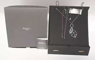 £39.42 • Buy Breil Milano Tribe Silk Leaves Steel Necklace List €.76.00 New