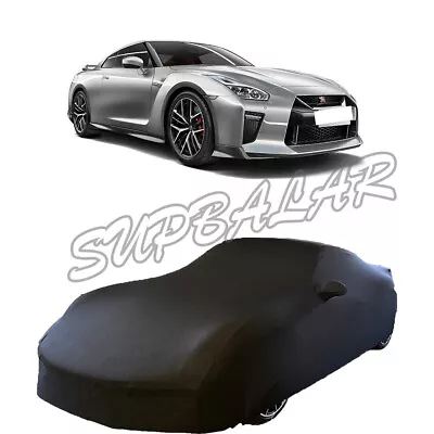 Indoor Full Elastic Car Cover Stretch For Nissan-GTR 2Door Coup BLACK   • $107.99