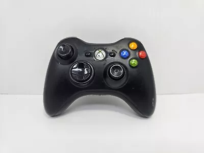 Microsoft Xbox 360 Wireless Controller OEM Black Authentic AS-IS Parts/Repair • $12.49