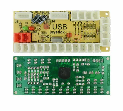 Arcade MAME Encoder USB To PC 5Pin Joystick PCB Board + Cables / Zero Delay • $12.54