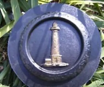 Lighthouse Mini Birdbath Plastic Mold 9  X 1  Plaster Concrete Feeder Mould • $24.95