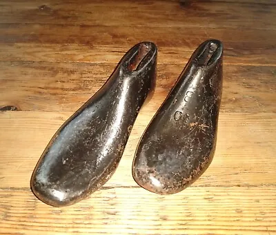 Vintage Pair Of Industrial 10 B Cobblers Child's Shoe Lasts/ Anvils Made By Akj! • £19.99