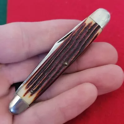 Old Vintage Antique Queen Steel 3 Winterbottom Pen Folding Pocket Knife • $19.99