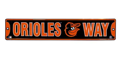 Baltimore Orioles Way MLB Street Aluminum Wall Man Cave Sign • $18.95