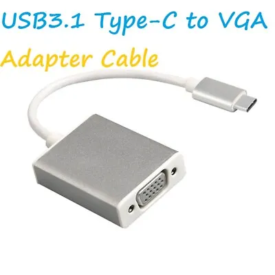 £3.98 • Buy USB-C Type C USB 3.1 Male To VGA 15 Pin Female Adapter Cable Lead For Macbook