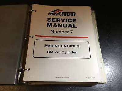 1983 & Up Mercruiser Engines GM V-6 Service Manual 185MR 3.8L 205MR 4.3L Alpha 1 • $43.74