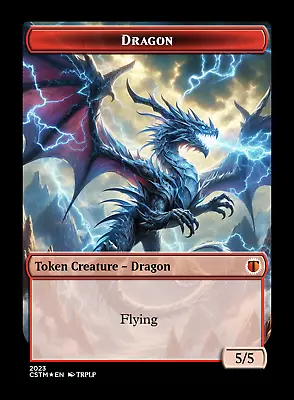 Dragon Token V2 - High Quality Altered Art Custom Cards • $4.99