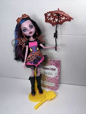 Monster High Freaky Fusion Dracubecca Doll Wings Boots Umbrella Diary • $89.99