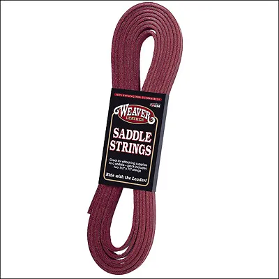 41WL Weaver Leather Burgundy Leather Tack Horse Saddle String Handy Pack • $30