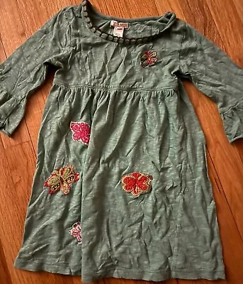 Mimi & Maggie Boutique Ruffled Sleeve Embroidered Butterfly Spring Dress  5 • $12.99