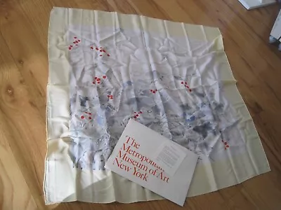 Metropolitan Museum Of Art Morning Glories Silk Scarf AU • $99.97